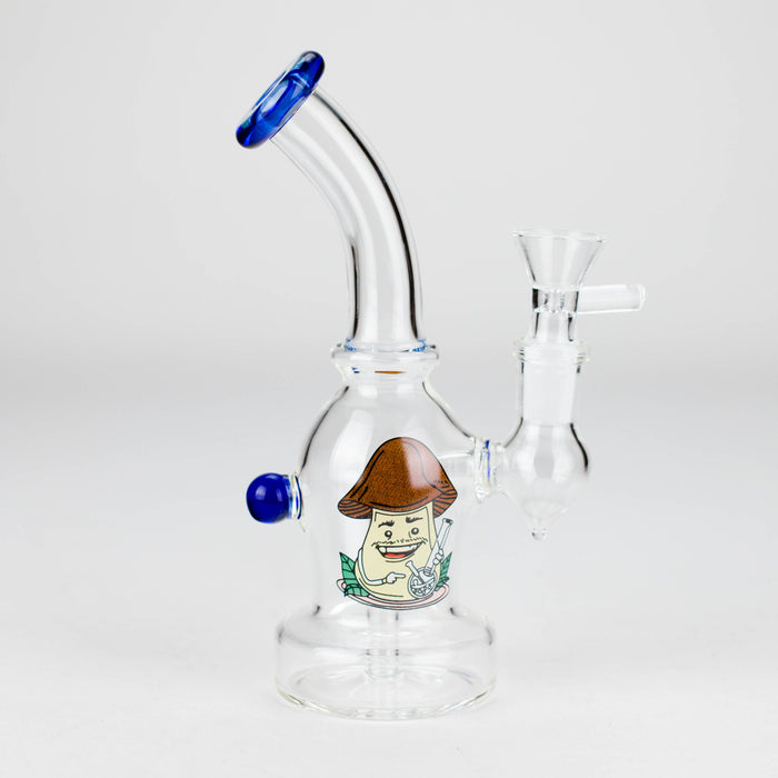 6.5″ Cartoon PrintGlass Bong [F230829-2B] Other Shaped Bong Canadian Distributor Blue (Sticker 3)