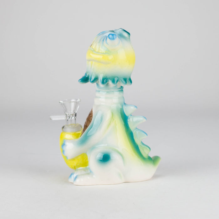 7″ Vintage Design Ceramic Bong – Unique Cyclops Monster Shape [ES079WP] Bongs Canadian Distributor