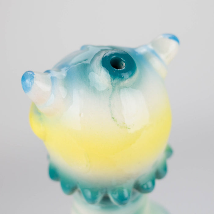 7″ Vintage Design Ceramic Bong – Unique Cyclops Monster Shape [ES079WP] Bongs Canadian Distributor