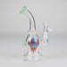 6.5″ Cartoon PrintGlass Bong [F230829-2B] Other Shaped Bong Canadian Distributor Milk Green (Sticker 4)