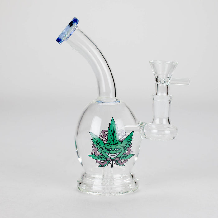 6.5″ Cartoon PrintGlass Bong [F230829-2C] Other Shaped Bong Canadian Distributor Blue (Sticker 1)