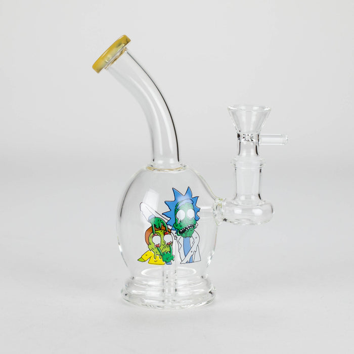 6.5″ Cartoon PrintGlass Bong [F230829-2C] Other Shaped Bong Canadian Distributor Yellow (Sticker 3)