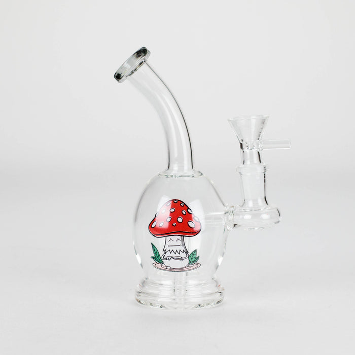 6.5″ Cartoon PrintGlass Bong [F230829-2C] Other Shaped Bong Canadian Distributor Gray (Sticker 4)