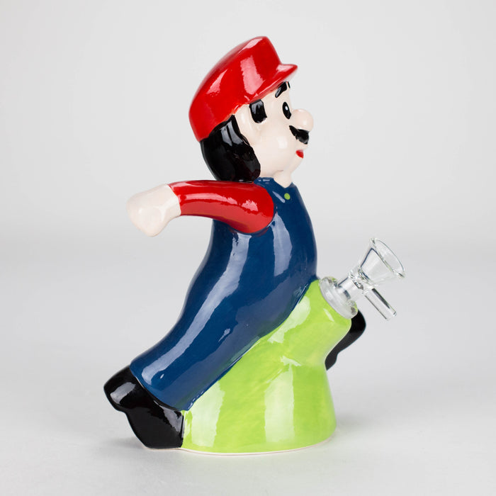 7.5″ Mario Design Ceramic Bong – Retro Gaming-Inspired Collectible [ES087WP] Ceramic Bong Canadian Distributor
