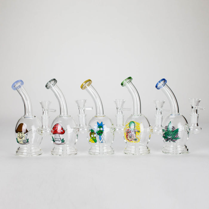 6.5″ Cartoon PrintGlass Bong [F230829-2C] Other Shaped Bong Canadian Distributor