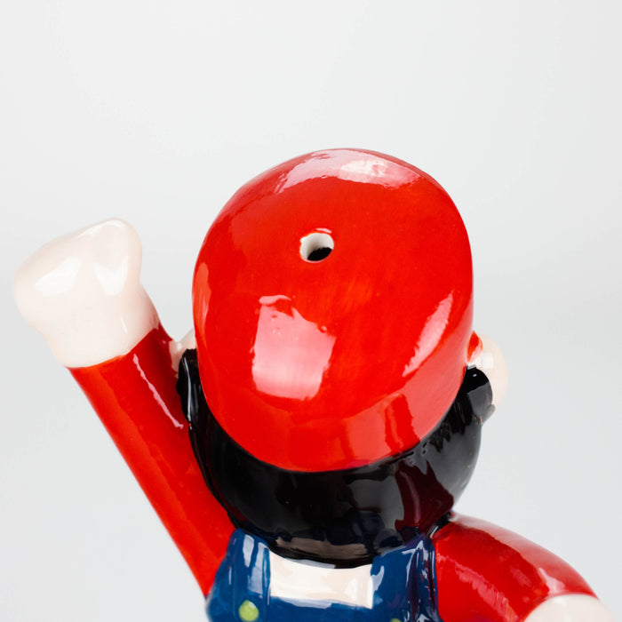 7.5″ Mario Design Ceramic Bong – Retro Gaming-Inspired Collectible [ES087WP] Ceramic Bong Canadian Distributor