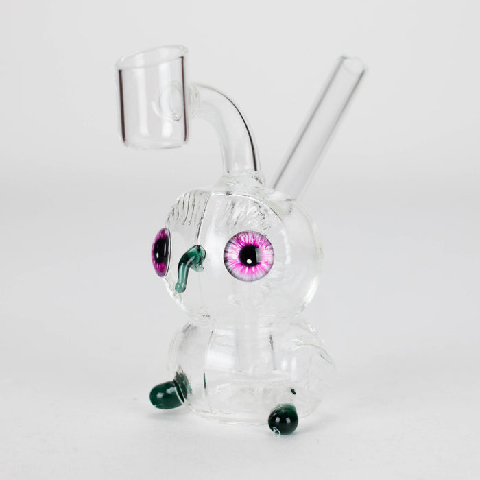 4″ Owl Glass Dab Rig [F20230926-4B] Glass Rig Canadian Distributor Lake Green
