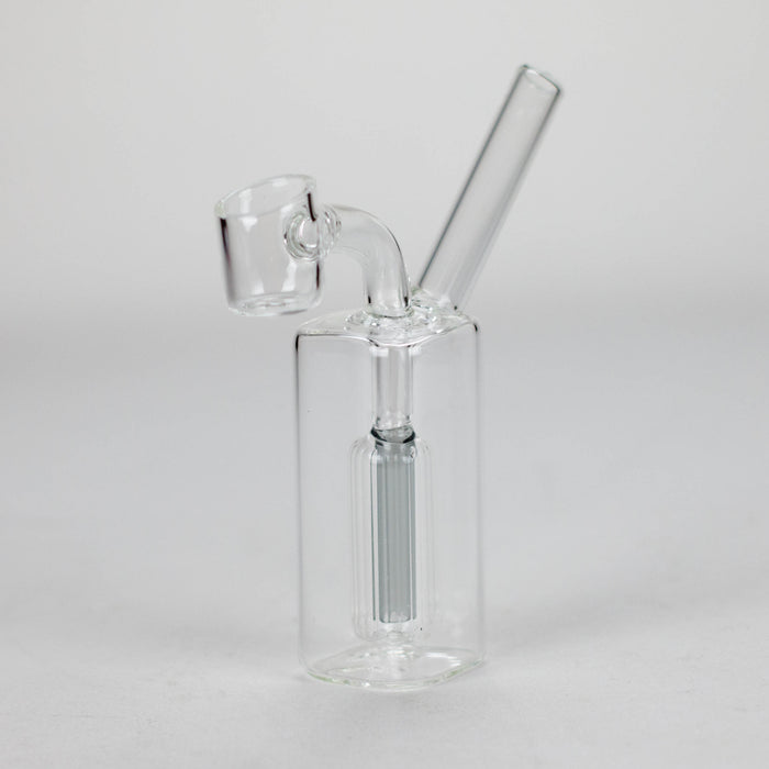 4″ Glass Dab Rig with Banger [G230806-5] Bongs Canadian Distributor Gray