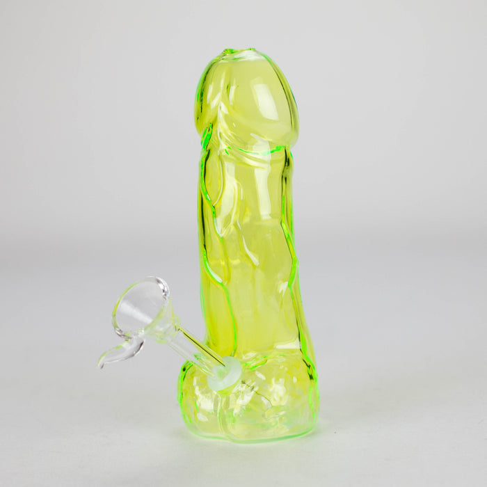 6″ Penis Glass Bong [G232302] Glass Bong Canadian Distributor Green