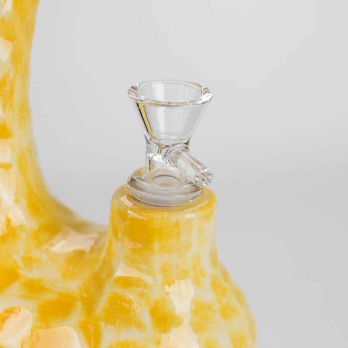 8" Vintage Jerry the Long Neck Ceramic Bong – Playful Giraffe-Inspired Design [ES093WP] Bongs Canadian Distributor