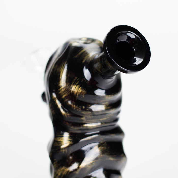 6″ Black Skull Soft Glass Bong [XY008] Glass Bong Canadian Distributor