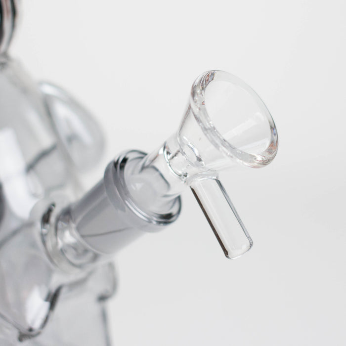 6″ Black Bunny Soft Glass Bong [XD006] Bongs Canadian Distributor
