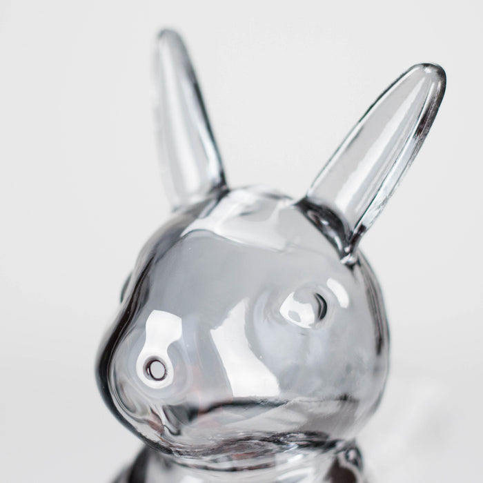 6″ Black Bunny Soft Glass Bong [XD006] Bongs Canadian Distributor