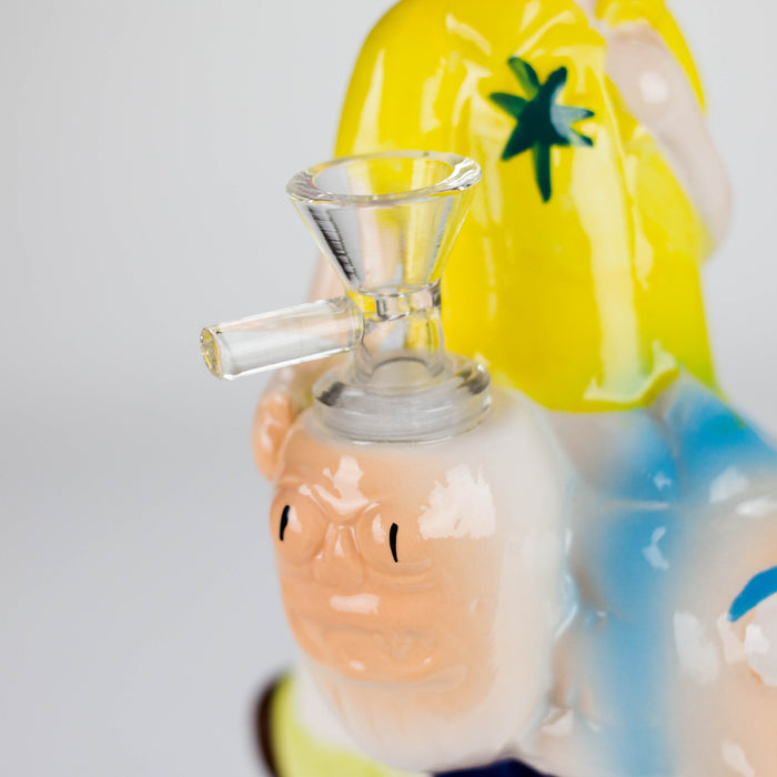 8″ Cartoon Duo Adventure Ceramic Bong – Whimsical Vintage Collection [ES082WP] Bongs Canadian Distributor