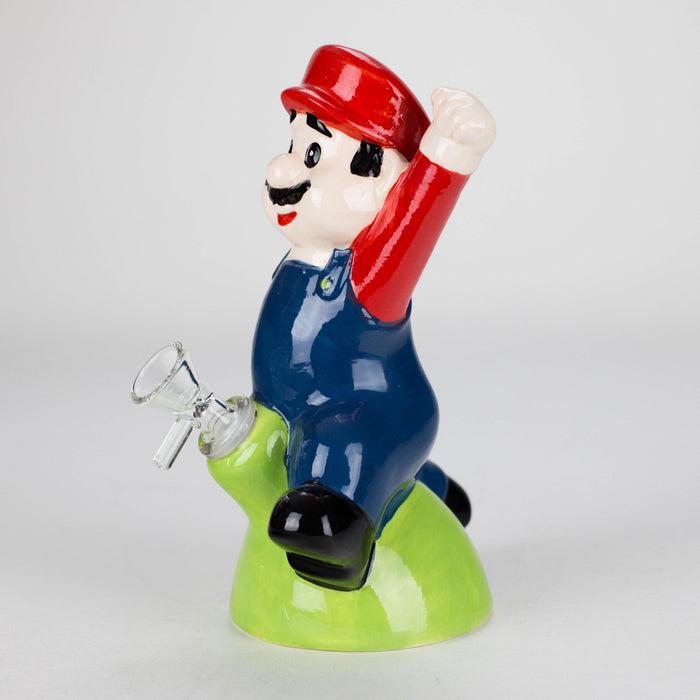7.5″ Mario Design Ceramic Bong – Retro Gaming-Inspired Collectible [ES087WP] Ceramic Bong Canadian Distributor