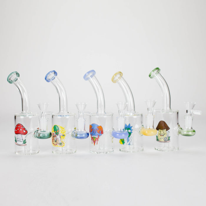 6.5″ Cartoon Print Glass Bong [F230829-2E] Glass Bong Canadian Distributor