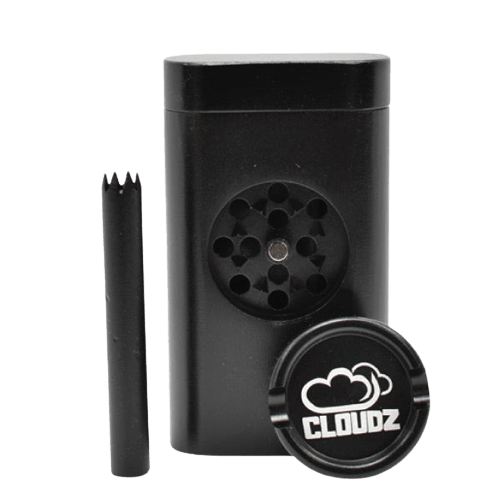 Cloudz | All-In-One Dugout Display Box – Grinder + Hitter – 12 Count Herb Grinder Cloudz Smoke