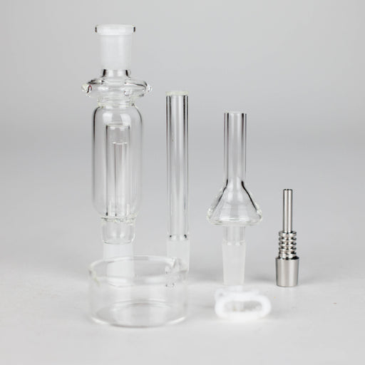 Glass Nectar Collector Kit with Titanium Tip – Complete Set in Premium Red Box Glass Hand Pipe RMG WHOLESALE