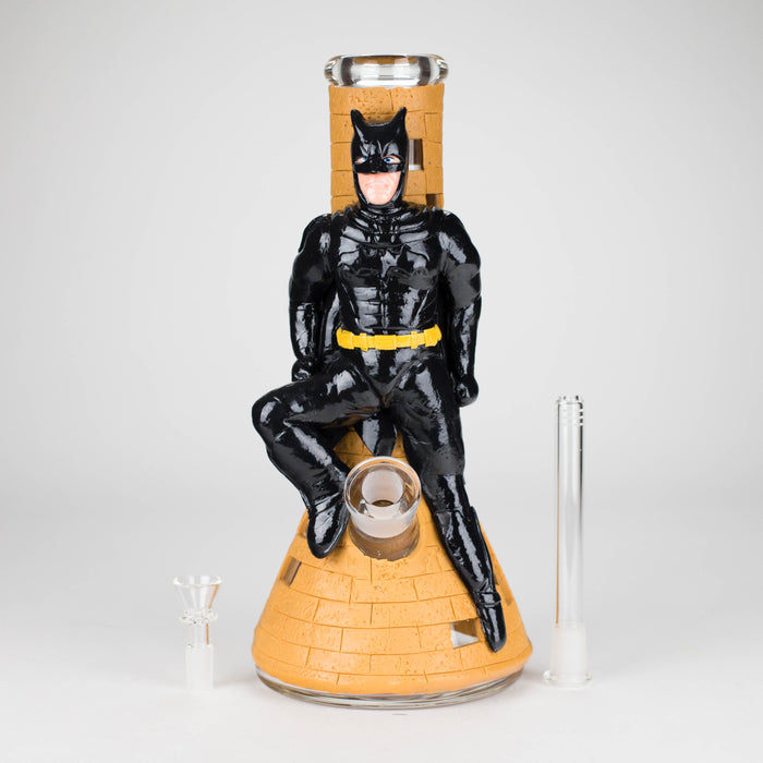 12" Bat Hero Tower Glass Bong – 9mm Thick Collectible Glass Bongs RMG WHOLESALE