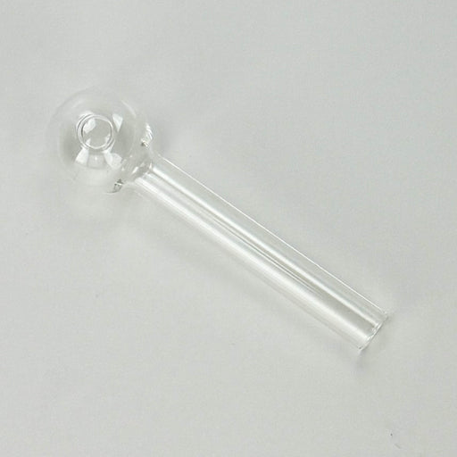 High Quality Glass Oil Burner – Clear (4", 6", 8", 12") Glass Hand Pipe RMG WHOLESALE 4" (8 pieces)