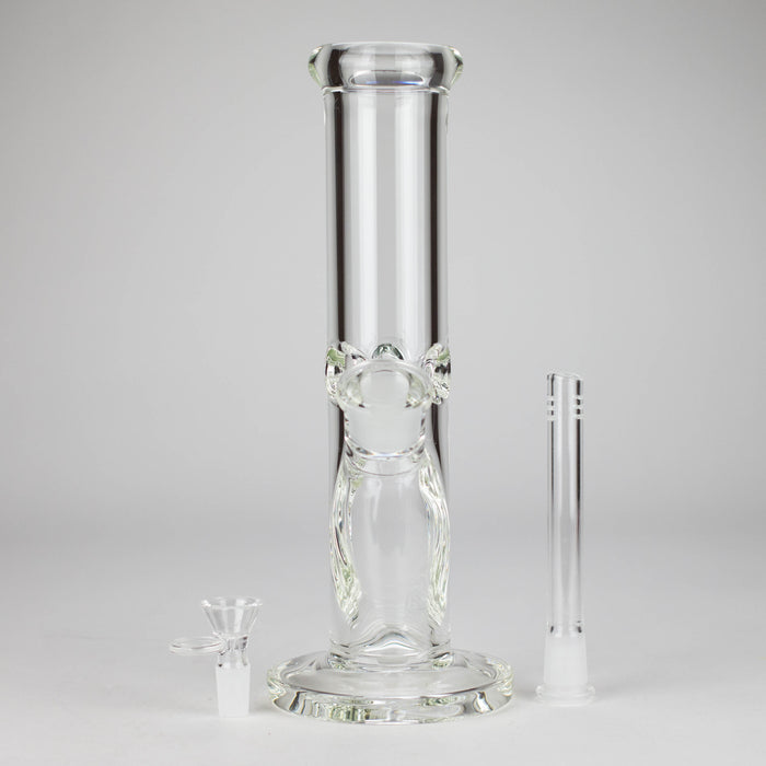 12" Cylindrical Clear Water Pipe – Straight Tube Bong | 9mm Thick Glass Bong RMG WHOLESALE