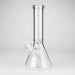 12" Classic Rim Beaker Bong – 9mm Thick Glass with 14mm Bowl Joint Glass Bong RMG WHOLESALE Clear