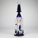 17" Enchanted Forest Glass Bong – Stemless Recycler with 14mm Bowl Joint Glass Bong RMG WHOLESALE