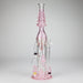 17" Enchanted Forest Glass Bong – Stemless Recycler with 14mm Bowl Joint Glass Bong RMG WHOLESALE Pink