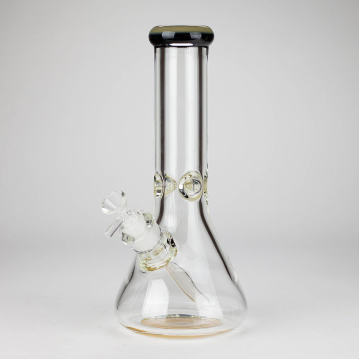 12" Classic Rim Beaker Bong – 9mm Thick Glass with 14mm Bowl Joint Glass Bong RMG WHOLESALE Yellow