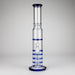 17" Blue Honeycomb Cycler Glass Bong – 4 Honeycomb Diffusers Bongs RMG WHOLESALE