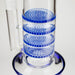 17" Blue Honeycomb Cycler Glass Bong – 4 Honeycomb Diffusers Bongs RMG WHOLESALE