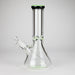 12" Classic Rim Beaker Bong – 9mm Thick Glass with 14mm Bowl Joint Glass Bong RMG WHOLESALE