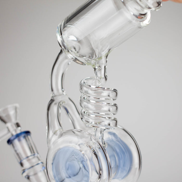 13" Telescope Coil Button Recycler Bong Bongs RMG WHOLESALE