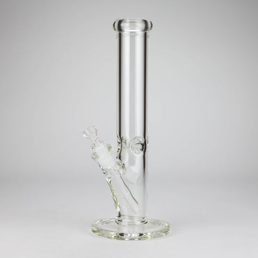 15" Cylindrical Clear Glass Water Pipe – 7mm Thick with Ice Catcher Straight Tube Bong with Wide Base & Deep Bowl Bongs RMG WHOLESALE