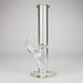 15" Cylindrical Clear Glass Water Pipe – 7mm Thick with Ice Catcher Straight Tube Bong with Wide Base & Deep Bowl Glass Bong RMG WHOLESALE