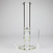 15" Cylindrical Clear Glass Water Pipe – 7mm Thick with Ice Catcher Straight Tube Bong with Wide Base & Deep Bowl Glass Bong RMG WHOLESALE