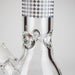 15" Grid Pattern Beaker Bong – Glow in the Dark Glass Bong RMG WHOLESALE