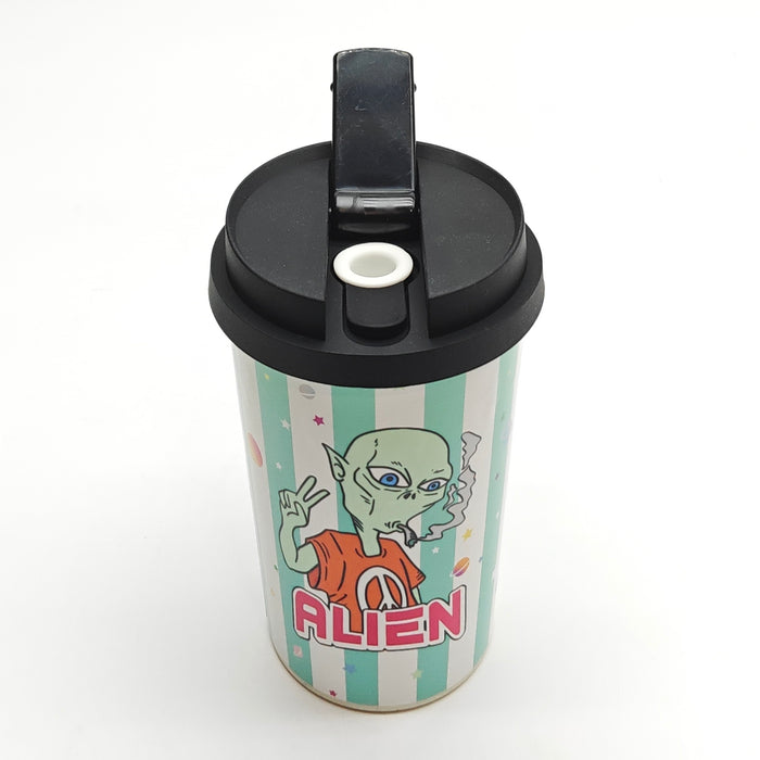 Coffee Cup Bong with ceramic bowl - Assorted Design [SP1061P-A] Bongs Super Supplys Inc