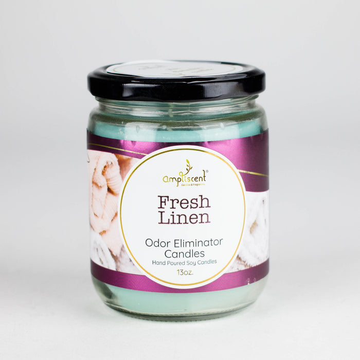 Ampliscent | Candles Odor Eliminator – 13oz Candles Canadian Distributor Fresh Linen