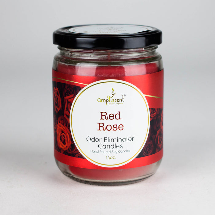 Ampliscent | Candles Odor Eliminator – 13oz Candles Canadian Distributor Red Rose