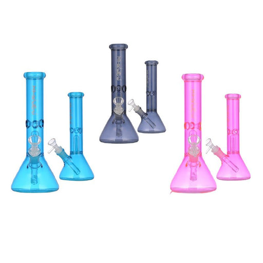 Xtreme | 10″ Glass Bong with Bowl – Assorted (AK092-A) – Box of 10 Bongs Canadian Distributor