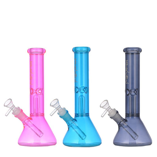 Xtreme | 10″ Glass Bong with Bowl – Assorted (AK092-B) – Box of 12 Bongs Canadian Distributor
