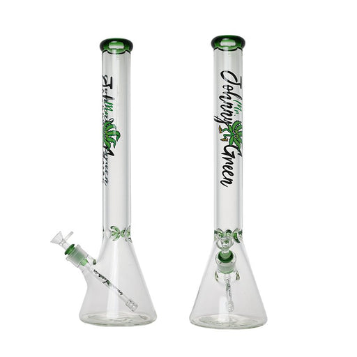 Johnny Green | 20″ 9mm Beaker with Elephant Joint and Grid Percolator Slide – Green (MJG-004) Bongs Canadian Distributor