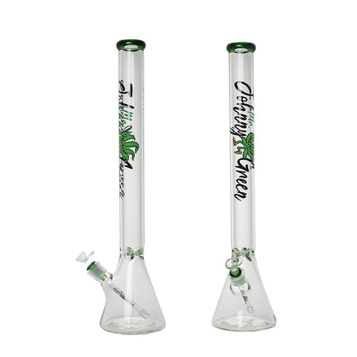 Johnny Green | 24″ 9mm Beaker with Elephant Joint and Grid Percolator Slide – Green (MJG-005) Bongs Canadian Distributor