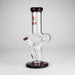 NG | 12" Zong Straight Bong – Colored Base & Slitted Downstem [G1103] Glass Bong High-End Brands Glass AMBER