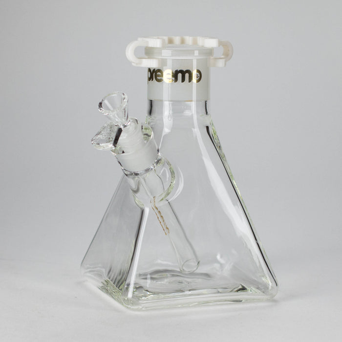 Preemo | 8" Pyramid Beaker Base – 7mm Thick Glass DIY Piece [P006] Glass Bong preemo GOLD