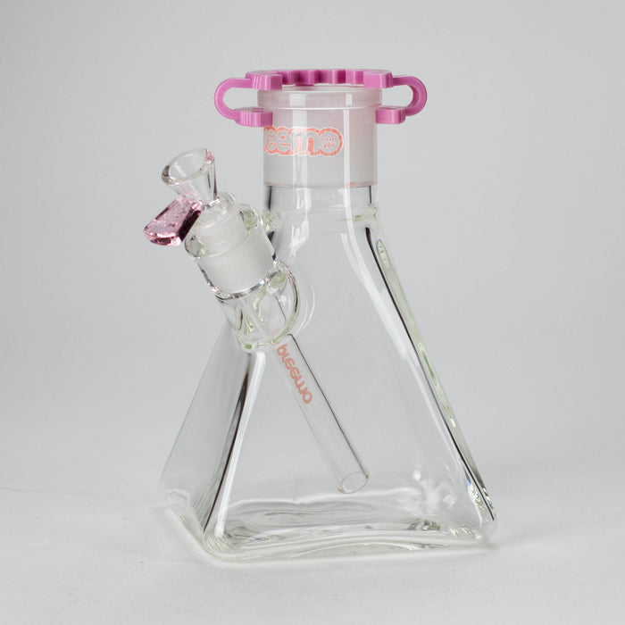 Preemo | 8" Pyramid Beaker Base – 7mm Thick Glass DIY Piece [P006] Glass Bong preemo PINK