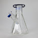 Preemo | 8" Hexagonal Beaker Base – 7mm Thick Geometric Glass [P028] Bongs preemo BLUE