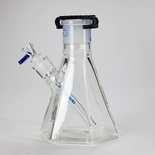 Preemo | 8" Hexagonal Beaker Base – 7mm Thick Geometric Glass [P028] Bongs preemo