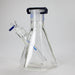 Preemo | 8" Hexagonal Beaker Base – 7mm Thick Geometric Glass [P028] Bongs preemo